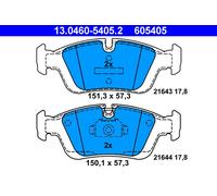 PASTILLAS DE FRENO DELANTERAS BMW SERIE 3 E36 1993-, Z3 1995-