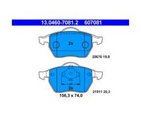 ATE 13.0460-7081.2 Pastillas de Freno Delantero para VW Golf Audi A3 Seat Skoda