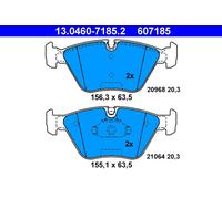 ATE 13.0460-7185.2 Set de Pastillas de Freno, Disco de Freno para BMW
