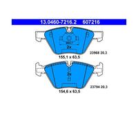 ATE 13.0460-7216.2 Pastillas de Freno Delantero para BMW E81