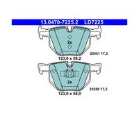 ATE 13.0470-7225.2 Pastillas de Freno Trasero para BMW E90 E91 E92 E93 X1 E84