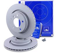 Disco de freno ATE 24.0119-0108.1 trasero, ventilado , altamente carbonizado, 1 Pieza