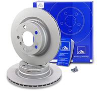 Disco de freno ATE 24.0120-0237.1 trasero, ventilado , altamente carbonizado, 1 Pieza