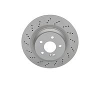 2x Disco de freno perforado/ventil. int. 24.0126-0136.1 ATE para MERCEDES-BENZ