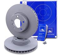 Disco de freno ATE 24.0130-0107.1 delantero, ventilado , altamente carbonizado, 1 Pieza