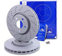 Disco de freno ATE 24.0132-0170.1 delantero, ventilado , altamente carbonizado, 1 Pieza