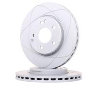 2x Disco de freno ventilado 24.0325-0110.1 ATE para MERCEDES-BENZ CLASE C SLK