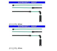 ATE 24.8190-0227.2 Contacto de Avisador Indicador Desgaste Frenos Delant. para