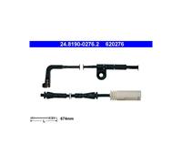 ATE Contacto de aviso de desgaste de pastillas de freno 24.8190-0276.2 para BMW