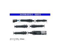 ATE 24.8190-0312.2 Sensor desgaste pastillas freno para BMW 5 6