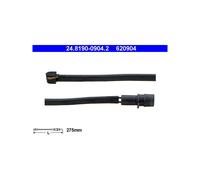 ATE 24.8190-0904.2 Sensor desgaste pastillas freno para Porsche 911 944