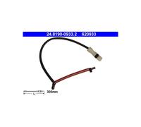 Sensor de desgaste de las pastillas de freno Discos 24.8190-0933.2 ATE