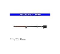 ATE 24.8190-0937.2 Sensor desgaste pastillas freno para Cayenne Q7