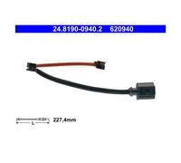 ATE Contacto de aviso, desgaste de los frenos para PORSCHE: Cayenne, Panamera, Taycan (Ref: 24.8190-0940.2)