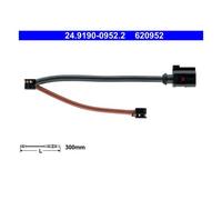 ATE 24.8190-0952.2 Contacto de Avisador Desgaste los Frenos Delant. para Porsche