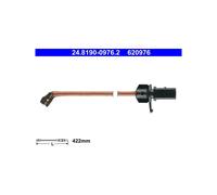 ATE 24.8190-0976.2 Sensor desgaste pastillas freno delantero para Q7 Q8 Touareg