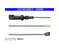 ATE 24.8190-0982.2 Indicador de Desgaste con Contacto Avisador Frenos para Ford