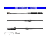 ATE 24.8190-0985.2 Contacto de Avisador Indicador Desgaste Frenos para BMW I01