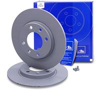 Disco de freno ATE 24.0108-0106.1 trasero, macizo, 1 Pieza