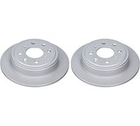 ATE 2x Bremsscheibe Hinterachse Voll 24.0109-0111.1