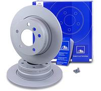 ATE 2x Bremsscheibe Hinterachse Voll 24.0110-0314.1