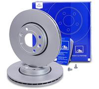 ATE Discos de freno para DACIA: Logan & RENAULT: MÃ©gane, Modus, Clio & NISSAN: Micra, Note (Ref: 24.0122-0216.1)