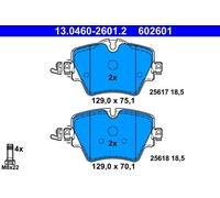 ATE Juego de 4 pastillas de freno delanteras 13.0460-2601.2 para BMW, MINI y Toyota
