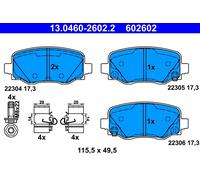 ATE 602602 Pastillas De Freno Posteriores Fiat 500X Jeep Renegade