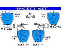 ATE 602717 Pastillas Freno Delanteras A6 97- A8 02-4uds