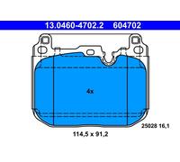 ATE 604702 Pastillas Freno Delanteras BMW 1 F40/F44 19- 4 Unidades