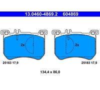 ATE 604869 Pastillas De Freno Delanteras Clase S W222 13-