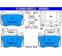 ATE 604893 Pastillas De Freno Anteriores Alfa Romeo Giulia