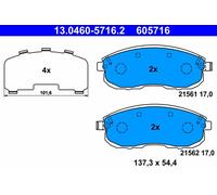 ATE 605716 Pastillas De Freno Delanteras Para Nissan Juke Cube 2010