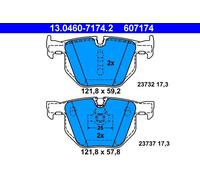 ATE 607174 Pastillas Freno Posteriores Serie 5/60 03-