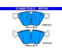 ATE 607216 Pastillas Freno Delanteras Serie 3/E90