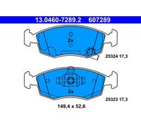 ATE Juego de 4 pastillas de freno para FIAT: Panda, 500 & LANCIA: Ypsilon (Ref: 13.0460-7289.2)