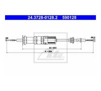 Ate Cable De Embrague Para Seat Inca 6K9 Cordoba 6K1 6K2 VW Polo