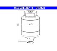 ATE Depósito compensación, líquido de frenos para MERCEDES-BENZ: COUPE, HECKFLOSSE (Ref: 03.3508-0801.3)