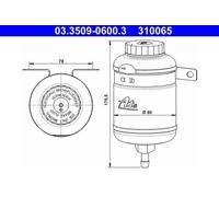 ATE Depósito compensación, líquido de frenos para MERCEDES-BENZ: SL (Ref: 03.3509-0600.3)