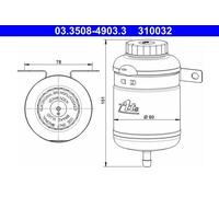 ATE Depósito compensación, líquido de frenos (Ref: 03.3508-4903.3)