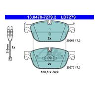ATE Forros de Freno Delantero para Peugeot 508 Sw I RCZ Citroën C5 III Break DS5