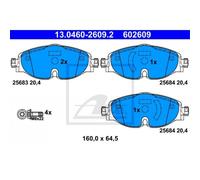 ATE Forros de Freno Delantero para VW Up Caddy IV Familiar Audi Q3 Sportback A1