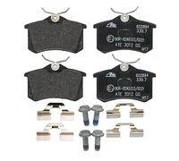 ATE Juego de pastillas de freno Trasero ex ontacto de avisador de desgaste con accesorios 13.0460-2894.2 Juego de pastillas de freno Compatible con VW Polo V Hatchback 6R1, 6C1, SKODA, SEAT