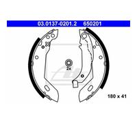 ATE Juego de Zapatas Zapata de Freno Delantero para Renault Clio i B/C57 _ 5/357