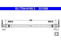ATE Manguera De Freno Línea De Freno Compatible Para BMW 5 Series E34
