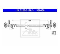 ATE Manguera De Freno Línea De Freno Trasera Para Ford Focus Turnier Sedán