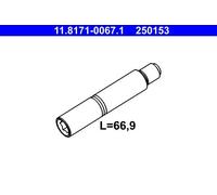 ATE Pasador guía, pinza del freno para VOLKSWAGEN: Sharan, Phaeton, Transporter, Touareg & BMW: Série 7, Série 3, M6, M3 (Ref: 11.8171-0067.1)