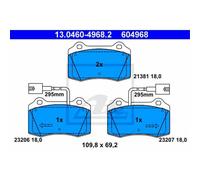 ATE Pastillas de Freno Delantero para Alfa Romeo Spider 916S _ 3.0 V6
