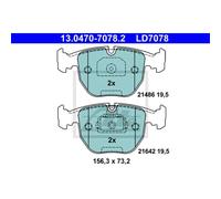 ATE Pastillas de Freno Delantero para BMW 5er E39 520i 525i X5 E53 3.0d