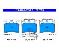 ATE Pastillas Freno 13.0460-2839.2 para VW Transporter IV Bus 70XB 70XC 7DB 7DW